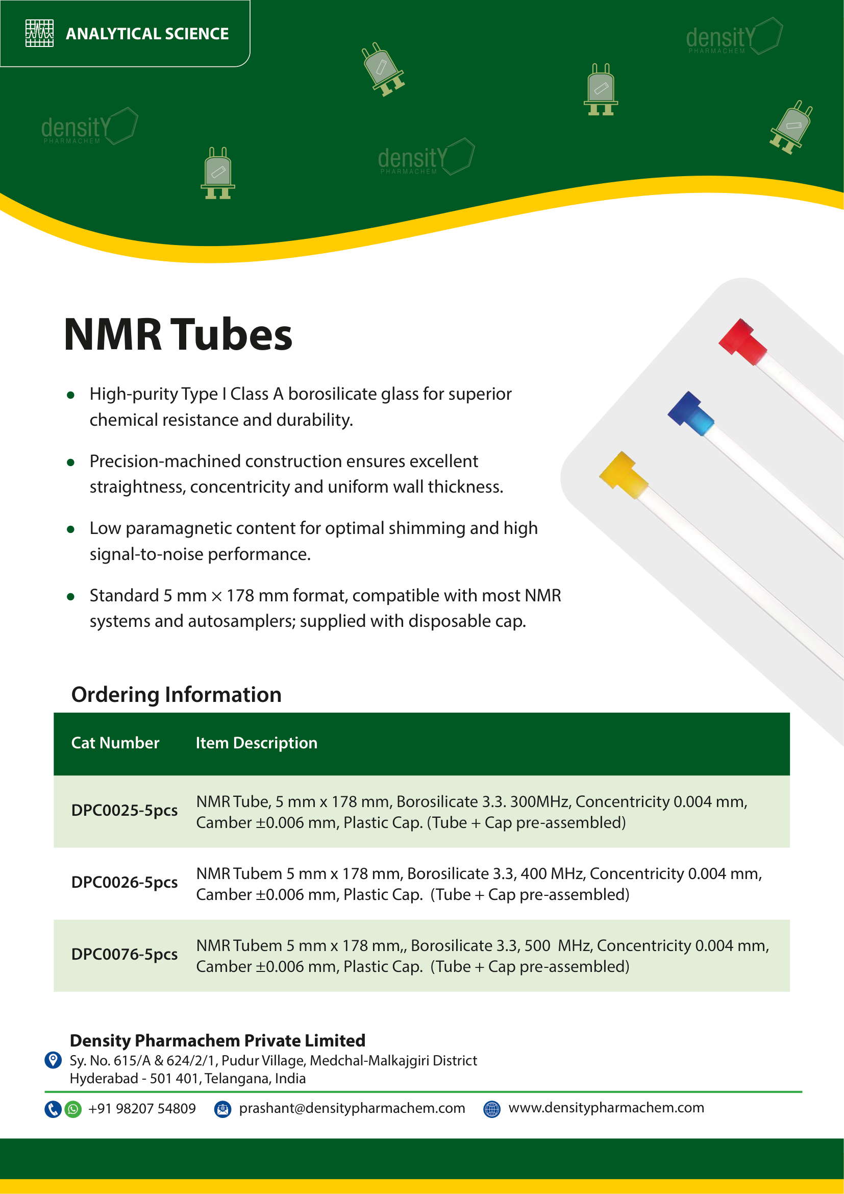 NMR Tubes Brochure